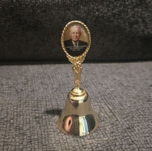 Fort | Dwight D. Eisenhower Vintage Crystal Tone Hand Bell